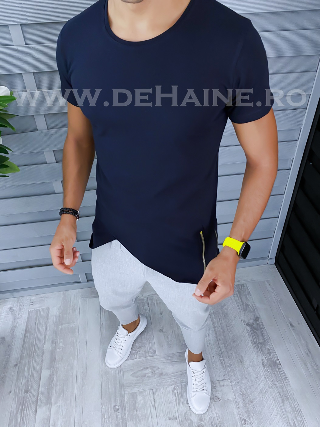 Tricou barbati bleumarin slim fit vagabond b1963 p15-2
